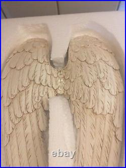 Angel Wings Wall Mounted, Clear Quartz, 11.1cts, Cream, ONLY 300 EVER MADE