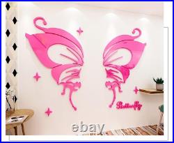 Angel devil Wings 3d acrylic mirror wall stickers decor art all home cosplay kid