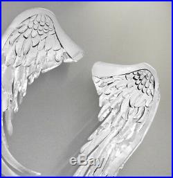 Angel wings wall decor Noble Angles Landing Iron modern Large metal sculpture