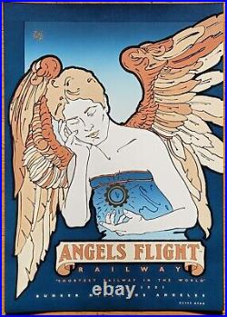 Angels Flight David Lance Goines 1996 Poster #166 Gold Foil Original