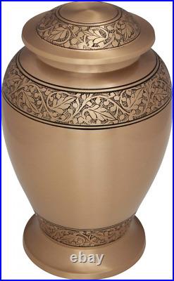 Ansons Urns Angel Heart Cremation Urn Gold Winged Funeral for