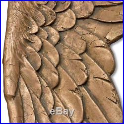 Antique Gold Large Angel Wings Wall Art Decor 104cm