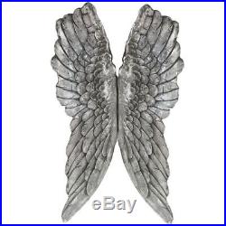 Antique Silver Large Angel Wings