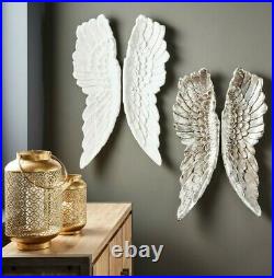 Antique White Polyresin Angel Wings