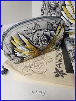 Anushka Hand Painted purse designer handbag Angel Wings Handbag Designer Leather