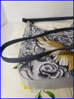 Anushka Hand Painted purse designer handbag Angel Wings Handbag Designer Leather