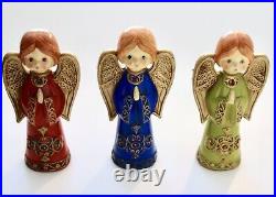 Ardco Angels Trio 3 Three Large Wings Vintage Girls Praying Girls Christmas