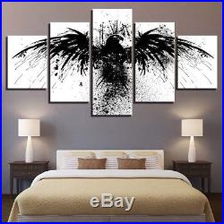 Art Canvas Wall Home Decor Wings 5pcs Painting Print Angel Framed Poster Picture