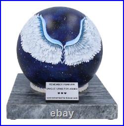 Artistic cremation urn angel wings adult size decorative urn for human ashes