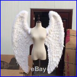 Awesome Large Grey, Gray Eagle Angel Feather Wings Stage, Party, Cosplay Photogr