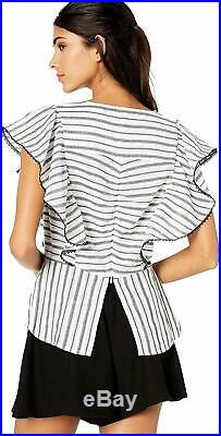 BCBGMAXAZRIA Women's Striped Angel Wing Top Choose SZ/Color