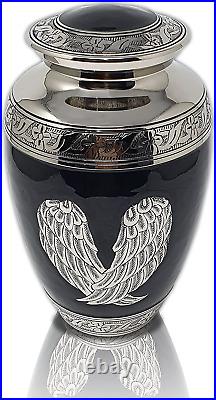 BH Angel Wings Cremation Urn, Ashes Urn for Adult Human Ashes, Funeral Urn Large