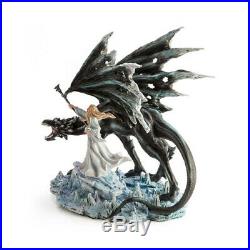 BLACK DRAGON with Wizard Adult Feather Large Wings Angel Halloween Costume