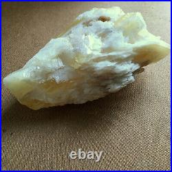 Beautiful Large ANGEL WING Calcite Mineral Yellow / White 3 lbs