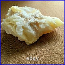 Beautiful Large ANGEL WING Calcite Mineral Yellow / White 3 lbs