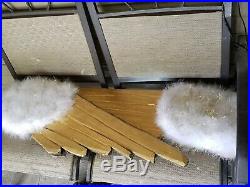 Beautiful, Wood Large Gold/white Feather Angel Wings Wall DecorPICK UP ONLY