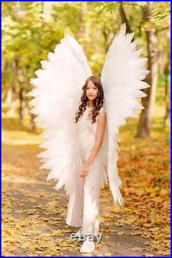 Big Cosplay White Angel Wings CostumeChristmas White Angel Wings For Festival