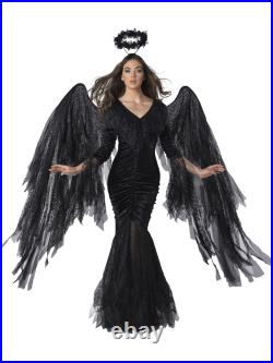 Blackened Wings Fallen Heavenly Angel Women's Costume