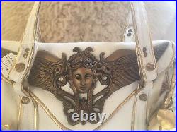 Blush B- Lush White With Gold Detail. Large Cast Angel Goddess With Wings