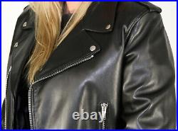 Brand New Saint Laurent Perfecto Leather Biker Moto Jacket Size EU54 Large