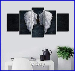 Broken Angel Wings Statue 5 Piece Canvas Print Poster HOME DECOR Wall Art