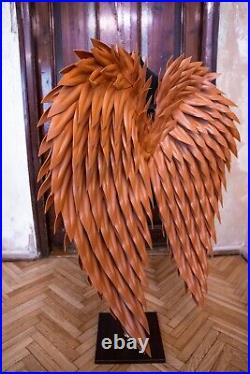 Brown Angel Wings Costume Cosplay Halloween Moveable Extra Large Size For Adults