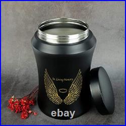 CHIEMOT Up to 220 lbs Large Cremation Urns for Adult Human Ashes Angel Wings