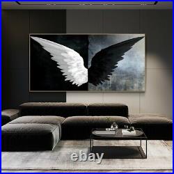 Canvas Painting Angel Wings Abstract Poster Print Modern Wall Art FREE SHIPPING