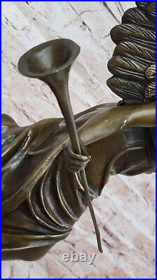 Classic Bronze Large (25 High) Woman Winged Angel withmarble base Lost Wax Deal