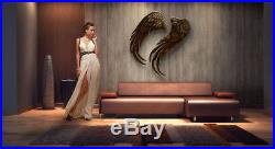 Copper Angel wings Noble Angles Landing modern Large iron wall sculpture