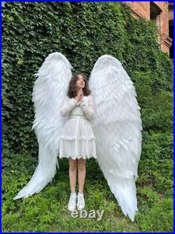 Cosplay Angel Wings Costume White for Photo Shoot Extra Large Sexy Burning Man