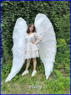Cosplay Angel Wings Costume White for Photo Shoot Extra Large Sexy Burning Man