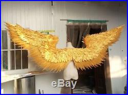 Creative Cosplay Costumes Large Beautiful Feather Angel Wings White Black Gold