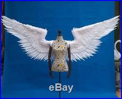 Creative Cosplay Costumes Large Beautiful Feather Angel Wings White Black Gold