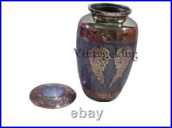 Cremation Angel Wings Urn for Human Ashes Adult Male & Woman Large Urn Purple
