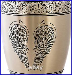 Cremation Urn for Human Ashes with Satin Bag, for Adults up to 200 Lbs Large H