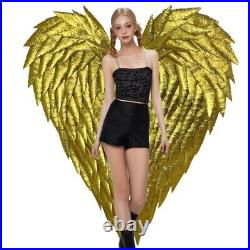 Custom Handmade Adults Large Foam Golden Angel Wings