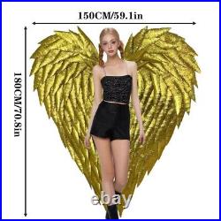 Custom Handmade Adults Large Foam Golden Angel Wings