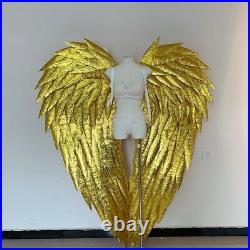 Custom Handmade Adults Large Foam Golden Angel Wings