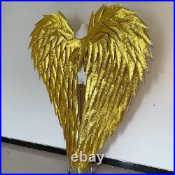 Custom Handmade Adults Large Foam Golden Angel Wings