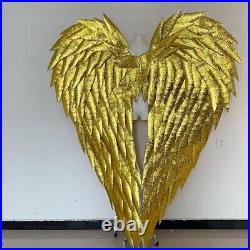 Custom Handmade Adults Large Foam Golden Angel Wings