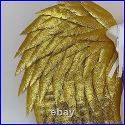 Custom Handmade Adults Large Foam Golden Angel Wings