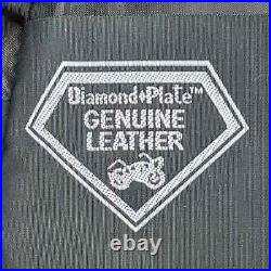 DIAMOND /PLATE Genuine Leather Vest Angel Wings On Back Men's