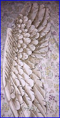 DWK Large Angel Wings Wall Decor Shabby Chic Distressed 27