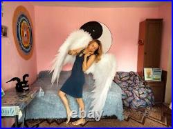 Dancing wings hobby Large white angel wings for dances, unisex photo shoots