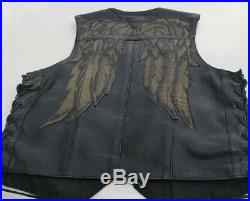 Daryl Dixon SCREEN ACCURATE Leather Angel Wings Wilsons vest
