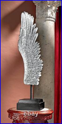 Design Toscano Guided by The Heavens Angel Wing Statue, Silver
