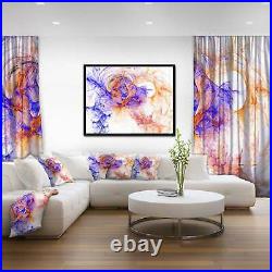 Designart'Wings of Angels Blue' Abstract Framed Canvas art Small