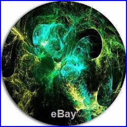 Designart'Wings of Angels Green in Black' Abstract Digital Extra Large