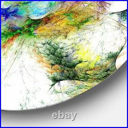 Designart'Wings of Angels Purple' Abstract Digital Art Disc Extra Large